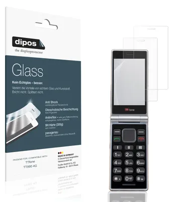 Immagine prodotto di 2x Pellicola Protettiva per TTfone TT990 4G Protezione opaco Vetro Flessibile 9H dipos