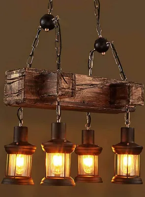 Image de 4-Light Retro Lampe à suspendre Vintage en métal Lampe de plafond Lustre industriel pour café Shop Restaurant