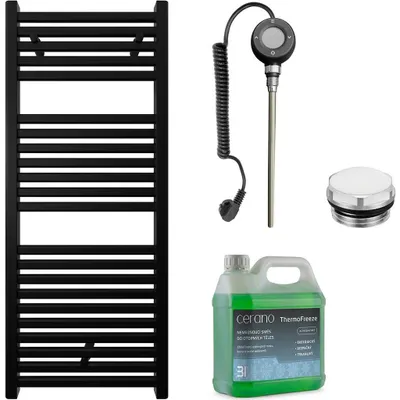 Imagen del producto de CERANO - Juego de radiadores eléctricos para baño Donovan - WIFI - 300W -  mate - 1200x500 mm
