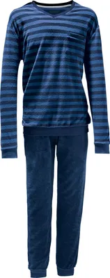 Product shot of a pair of pajamas.