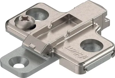 Produktbild von BLUM CLIP Kreuzmontageplatte, Zink, Systemschrauben Distanz 0 mm