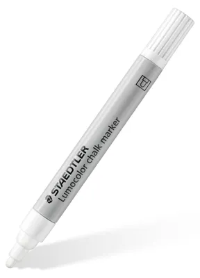 Produktbild von STAEDTLER Lumocolor 334 Kreide-Marker mit Rundspitze Einzelprodukt weiß