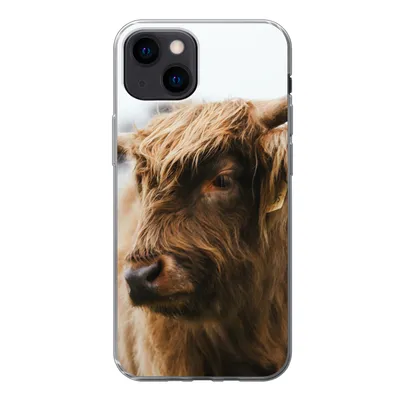 Produktbild von MuchoWow® Handyhülle Schutzhülle Hülle für iPhone 13 mini Schottischer Highlander - Tiere - Hörner Silikon Softcase Handy Hülle - Softcase