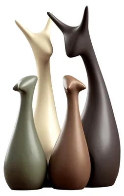 Produktbild von Tier Ornament Porzellan Dekoration Hirsch Keramik Handwerk Kunst Kreative Einrichtung Ornamente Geschenk Familie Matten Vier Personen Haus Hirsch.