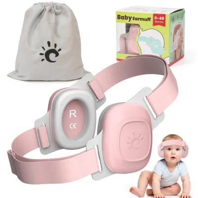 Produktbild von Baby Gehörschutz 3–48 Monate, 25dB, verstellbare Ohrenschützer, grau, BPA-frei