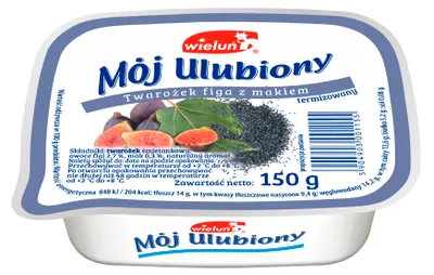 Immagine prodotto di Formaggio fresco Mój Ulubiony con fichi e papavero 150 g