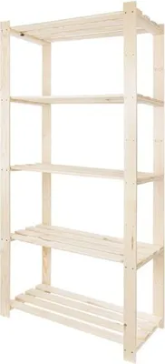 Immagine prodotto di STOLMAK Libreria Scaffale in Legno di Pino Massello 80x170x38 cm Scaffale da Parete Decorativo 5 Ripiani Scaffale Naturale