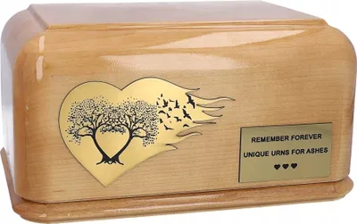 Obrázek produktu pro Dřevěná pohřební urna Urna pro lidský popel Personalizovaná urna