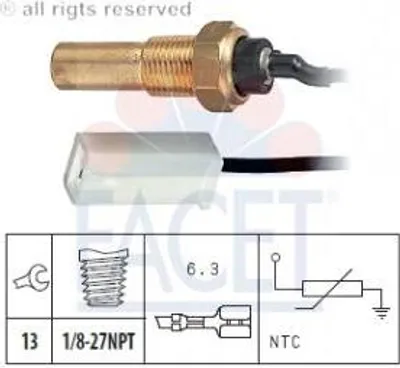 Produktbild von Facet Sensor, Kühlmitteltemperatur  7.3250