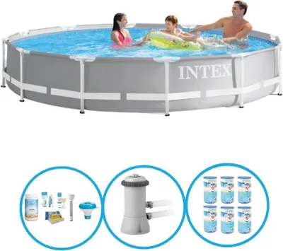 Produktbild von Intex Pool Prism Frame 366x76 cm - Pool-Paket