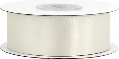 Produktbild von Satinband 25mm x 25m Rolle Creme