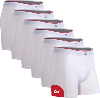 Productafbeelding van Herenboxershorts van bamboeviscose, wit, maat XL, 6-pack