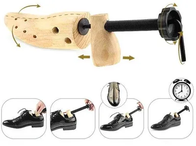 Productafbeelding van Famanu Schoenrekker, verstelbaar – Schoenverbreider en schoenuitrekker voor platte schoenen, pumps en laarzen – Schoenaccessoire, maat L (42-46)