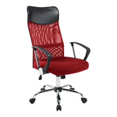 Obrázek produktu pro Ergonomická kancelářská židle s vysokou opěrkou - červená