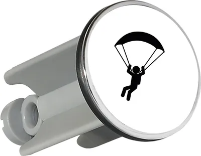 Produktbild von Huuraa Waschbeckenstöpsel Paragliding Gleitschirmfliegen 4cm höhenverstellbar Abflussstopfen Geschenkidee