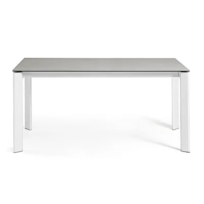 Produktbild von Tisch Axis ausziehbar 140 (200) cm Keramik und weiße Beine