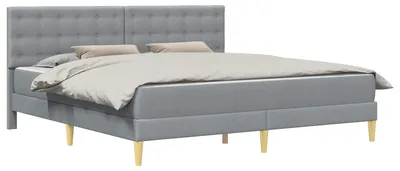 Immagine prodotto di Struttura letto con materasso Grigio chiaro 200 x 200 cm