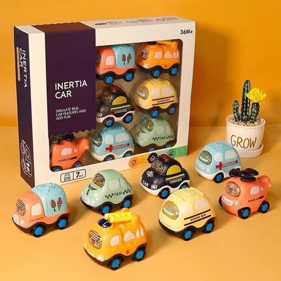 Produktbild von Minicee Spielzeugauto Set 7-teilig, Rückziehautos für Kinder ab 3 Jahren