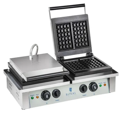 Produktbild von Expondo Royal Catering Waffeleisen - 2 x 2.000 Watt - rechteckig