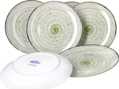Obrázek produktu pro Van Well Riva 6ks jídelní sada talířů 6 osob jídelní talíř plochý porcelán vhodný do myčky nádobí