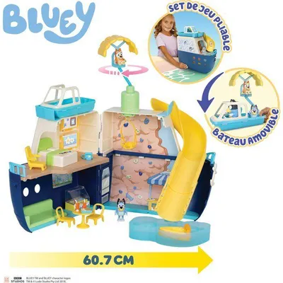Productafbeelding van Speelset: Bluey cruiseschip met 6 speelzones en activiteiten