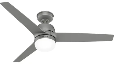 Produktbild von Hunter 51785 Seawave Outdoor Deckenventilator Licht Fernbedienung Silber 132 cm