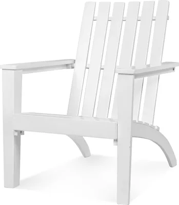 Produktbild von COSTWAY Adirondack Stuhl, Adirondack Chair aus Akazienholz, Gartensessel bis 160 kg belastbar Weiß