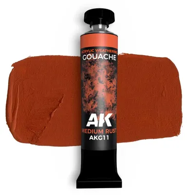 Produktbild von AK Interactive Gouache Paints MEDIUM RUST - AK GOUACHE 20 ml.