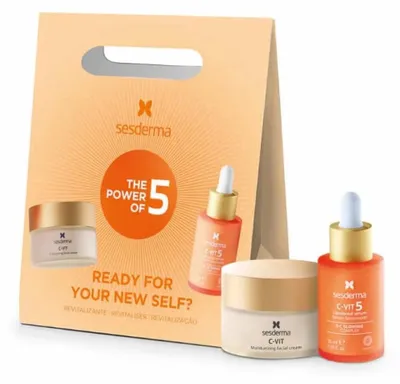 Obrázek produktu pro Sada Sesderma: vitamín C, antioxidant, krém na obličej, 50 ml  vitamín C, antioxidant, sérum na obličej, 30 ml