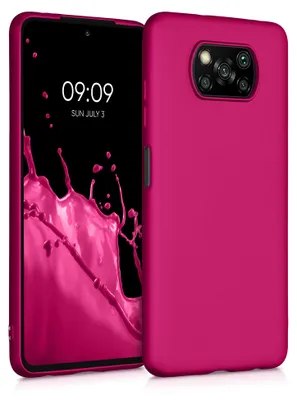 Produktbild von kwmobile Handyhülle für Xiaomi Poco X3 NFC / Poco X3 Pro Hülle - Silikon Case metallisch schimmernd - Schutzhülle Cover - Metallic Pink
