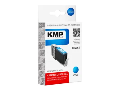 Obrázok produktu pre KMP C107CX Druckerpatrone Cyan