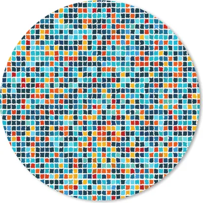 Produktbild von MuchoWow® Mauspad Mousepad Mosaik - Kacheln - Pixel - Muster 30x30 cm - Mousepads - Maus Mat - Pad - Mausunterlage - Tischunterlage - Schreibtischmatten