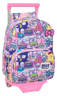 Produktbild von Safta Hello Kitty & Friends 10l Rucksack Mit Rollen Rosa Kinder Rosa One Size