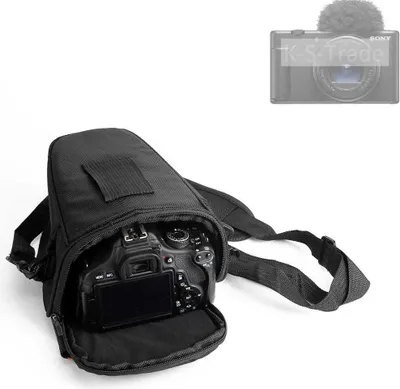 Produktbild von K-S-Trade Kameratasche Fototasche Schultertasche Umhängetasche kompatibel mit Sony ZV 1 ll Colt  für Systemkameras Schutzhülle bag Zubehörtasche