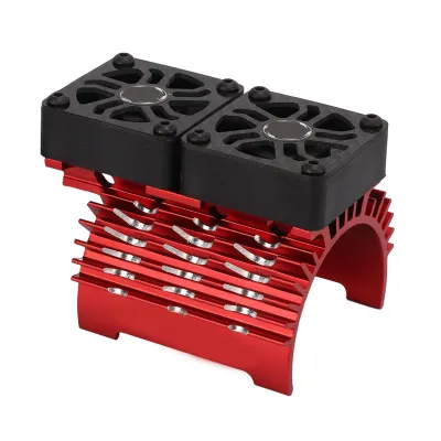 Image de Ventilateur de refroidissement de moteur sans balais,Radiateur de moteur à double ventilateur,Ventilateur de refroidissement de moteur sans balais,Ventilateur de dissipation de chaleur de moteur sans balais,Dissipateur de chaleur de moteur de voiture RC
