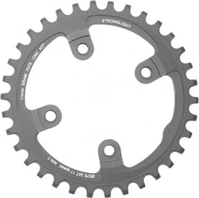 Produktbild von STRONGLIGHT 274666 Kettenblatt MTB Sram 1x11 für XX1 4-Arm 30Z mit Gewinde HT³, schwarz (1 Stück)