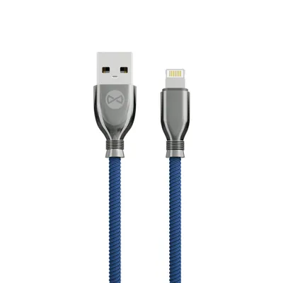 Produktbild von Forever Kabel Tornado Usb - Lightning 1,0 M 3A Granatowy