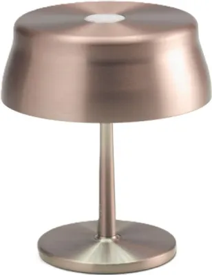 Produktbild von Zafferano Sister Light Mini Wi-Fi Smart LED-Tischlampe, Kupfer, wiederaufladbar und dimmbar - 2200-2700-3000-4000 K, 3,2 W, Höhe 17 cm