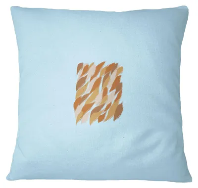 Dekokissenbezug 45x45 cm, Lichtblau, Polyester, Reißverschluss