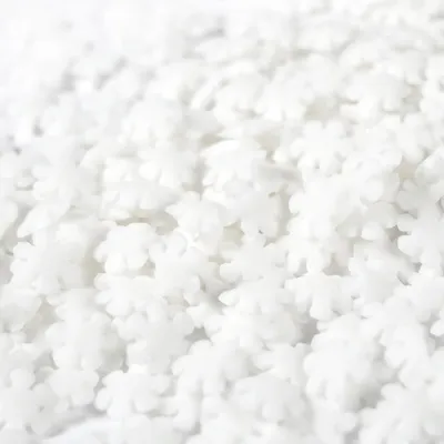 Produktbild von Streuselheld Schneeflöckchen 40g - Zuckerstreusel und festliche Sprinkles zum Verzieren von Kuchen, Cupcakes & Desserts zu Weihnachten