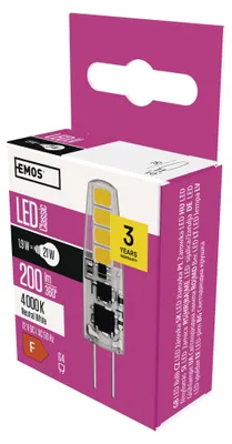 LED žárovka Classic JC / G4 / 1,9 W (21 W) / 200 lm / neutrální bílá