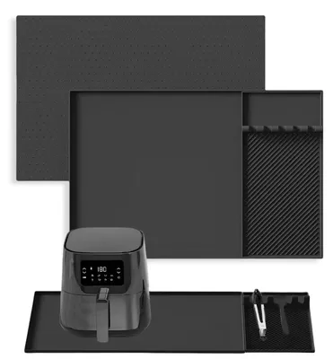 Produktbild von Solidchoice – Silikon-Backmatte, hitzebeständig, für Heißluftfritteuse, 61 x 40 cm