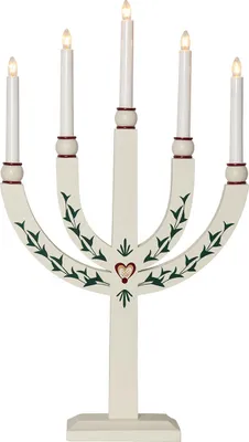 Produktbild von Star Trading 218-87, Leichte Dekorationsfigur, Weiß, IP20, Weiß, 5 Glühbirne(n), E10