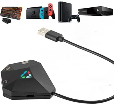Produktbild von ARVIN -Tastatur -Mauskonverter und Switch, verdrahteter Adapter PS4/PS3/Xbox 360/Xbox One -Konsolenreihe, unterstützt benutzerdefiniert, 1 Typ C 3 Mic