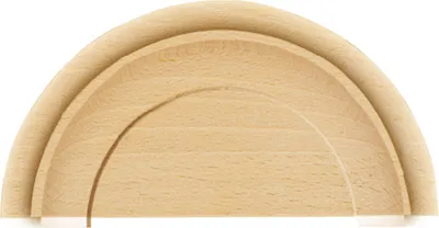 Obrázok produktu pre Zierteil Halbscheibe Holz