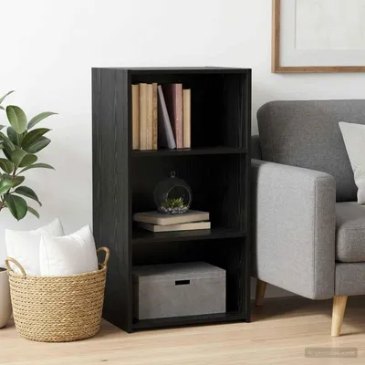 Image de vidaXL Meuble de rangement, chêne noir, 50 x 41 x 93 cm, panneaux de particules