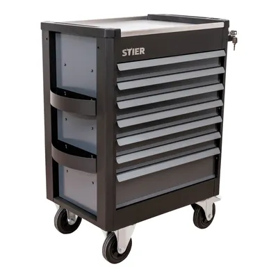 Produktbild von STIER Werkstattwagen Premium mit Edelstahl-Arbeitsfläche, Traglast 500kg, 7 Schubladen, 100% Auszug, Soft-Close-Funktion