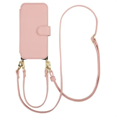 Immagine prodotto di Selencia Riva Bookcase con MagSafe e cinturino da polso iPhone 16e - Old Pink