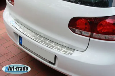 Zdjęcie produktu dla Chromowana osłona zderzaka ze stali nierdzewnej do VW GOLF 6 VI-SCHRÄRGHECK-MIT Abkantung