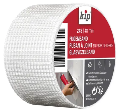 Produktbild von Kip Fugenband Glasfaser-Gewebeband 48mm x 20m Selbstklebend Reißfest Reparatur